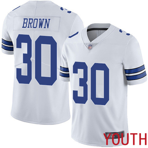 Youth Dallas Cowboys Limited White Anthony Brown Road 30 Vapor Untouchable NFL Jersey